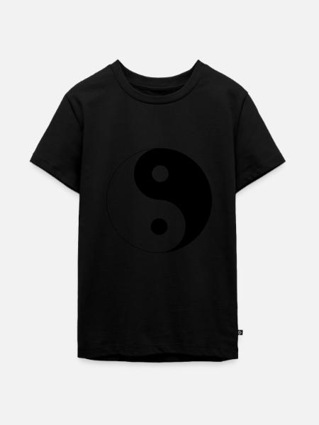 Yin Yang - Teenager Premium Organic T-Shirt - black