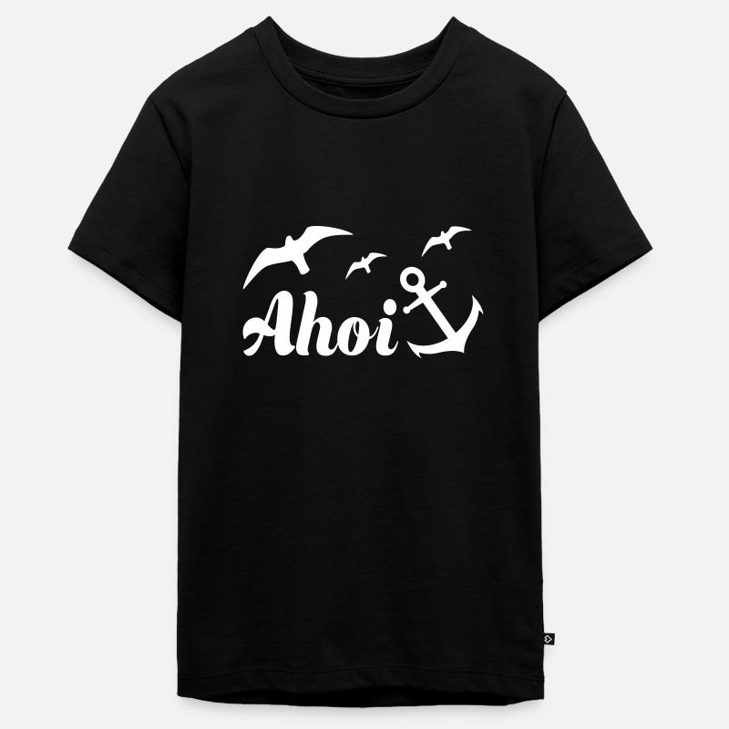Ahoy - T-shirt Premium bio Ado - noir