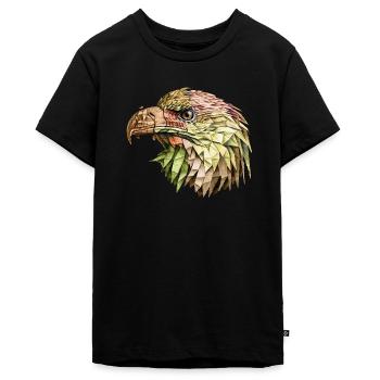 Adler Adler - Teenager Premium Bio T-Shirt - Schwarz - Vorne - AI Model Teenager Male light (155cm)