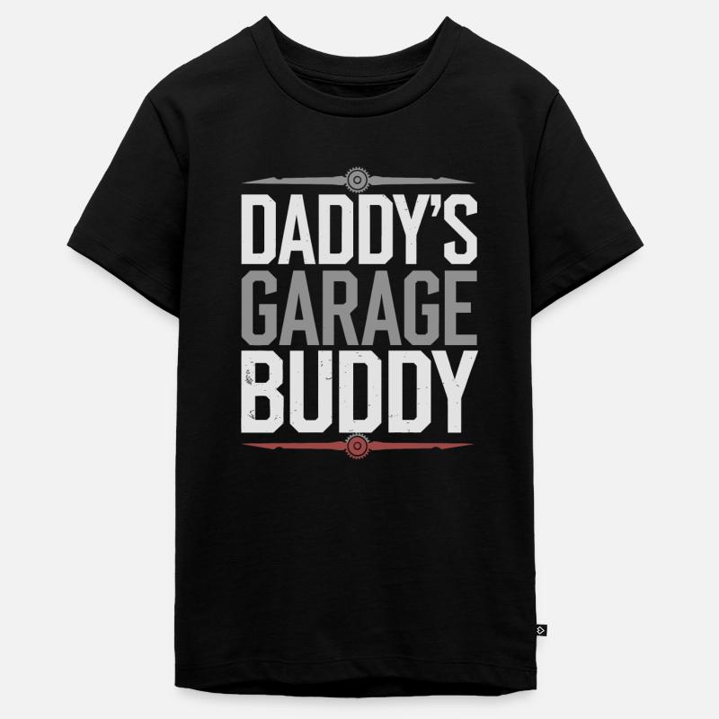 L’aventure technologique avec papa - T-shirt Premium bio Ado - noir