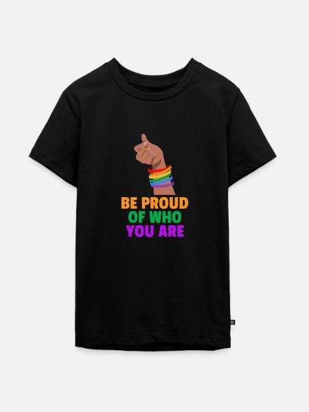 Gay Pride - Teenager Premium Bio T-Shirt - Schwarz
