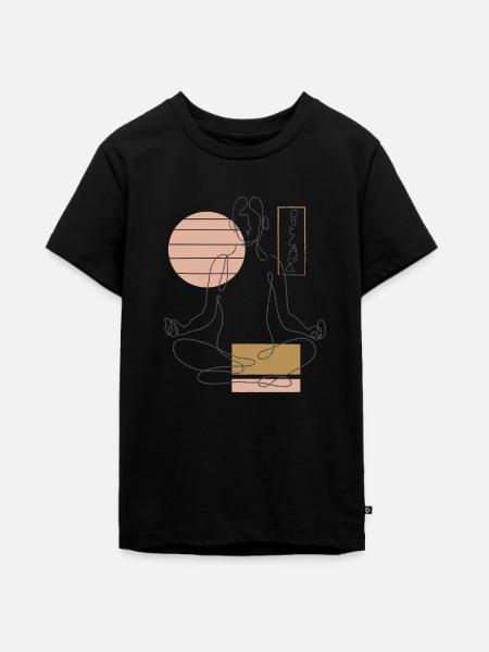 relaxen - Teenager Premium Bio T-Shirt - Schwarz