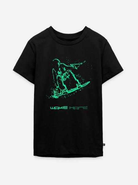 Wakeboarder - Teenager Premium Bio T-Shirt - Schwarz
