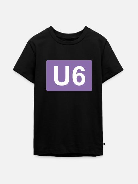 Berlin U-Bahn U6 - Teenager Premium Bio T-Shirt - Schwarz