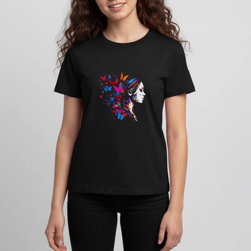 Psychedelisches Artwork Schmetterlinge - Open Mind Teenager Premium Bio T-Shirt