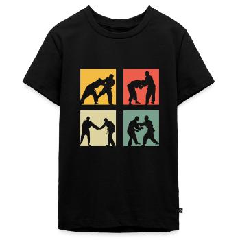 Judo - Teenager Premium Bio T-Shirt - Schwarz - Vorne - AI Model Teenager Male light (155cm)