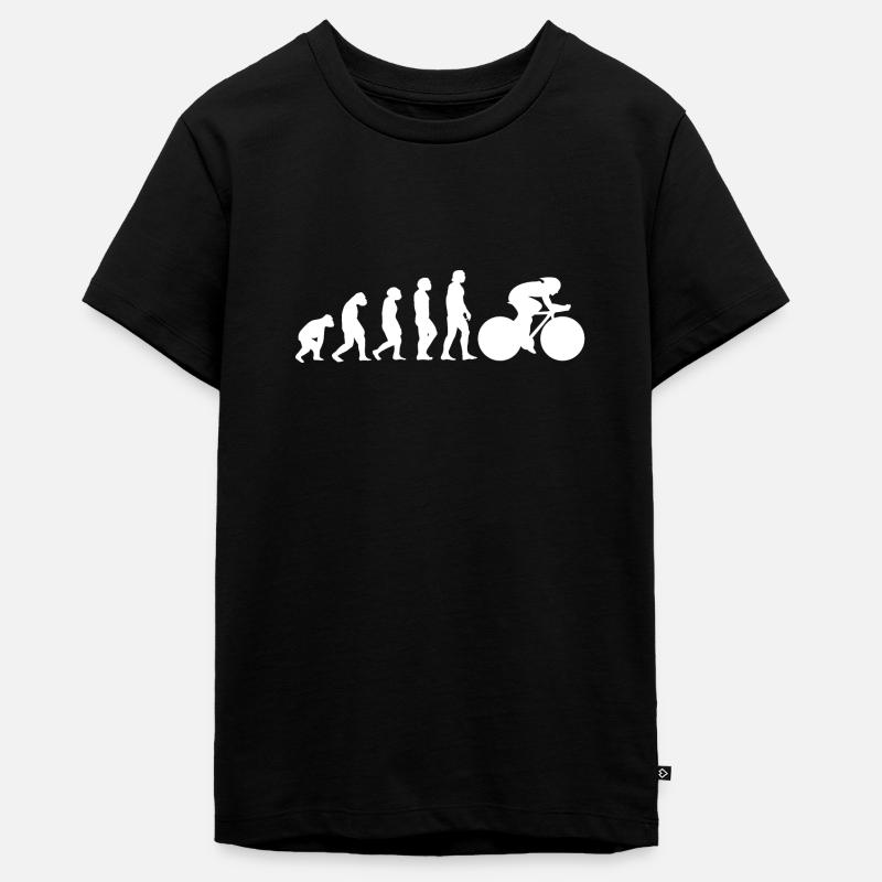 Evolution du vélo de route - T-shirt Premium bio Ado - noir
