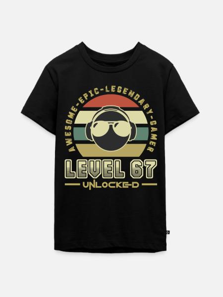 67 - Teenager Premium Bio T-Shirt - Schwarz