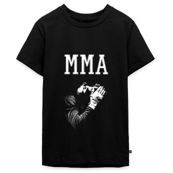 MMA Fighter - Teenager Premium Bio T-Shirt - Schwarz - Vorne - AI Model Teenager Male light (155cm)