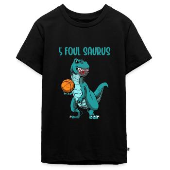 Basketball Basketballer - Teenager Premium Bio T-Shirt - Schwarz - Vorne - AI Model Teenager Male light (155cm)