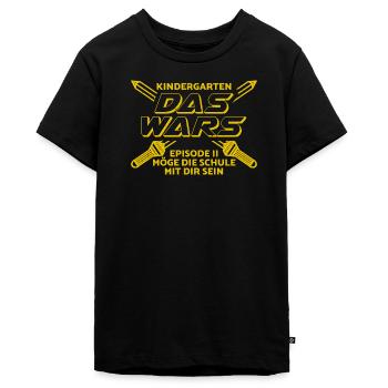 Kita Abgänger Schulkind Einschulung Kindergarten - Teenager Premium Bio T-Shirt - Schwarz - Vorne - AI Model Teenager Male light (155cm)