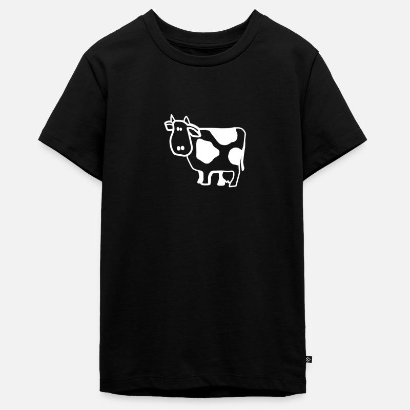 vache - T-shirt Premium bio Ado - noir