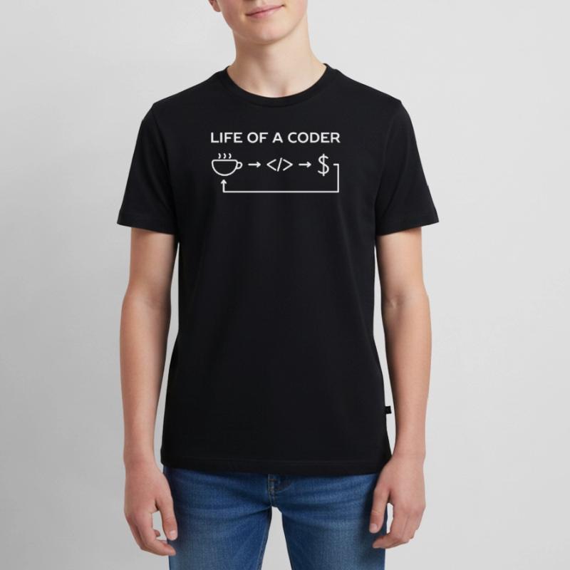 Programmierer-Leben eines Codier-Hemdes Teenager Premium Bio T-Shirt