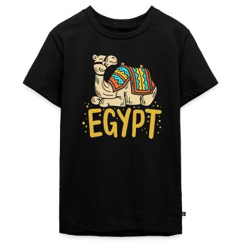 Ägypten Ägypter Kamel - Teenager Premium Bio T-Shirt - Schwarz - Vorne - AI Model Teenager Male light (155cm)