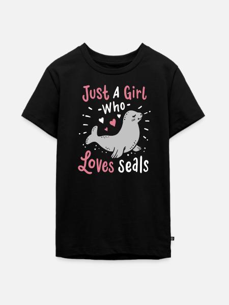 Robben Robbe - Teenager Premium Bio T-Shirt - Schwarz