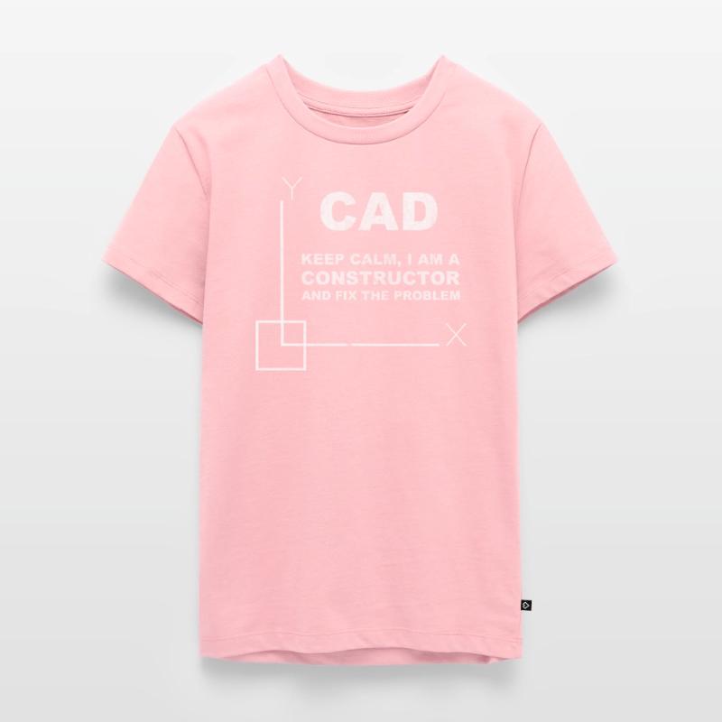 CAD Keep Calm Constructor Engineering Teenager Premium Organic T-Shirt