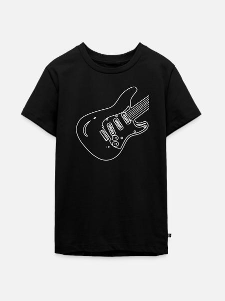 Gitarre - Teenager Premium Bio T-Shirt - Schwarz