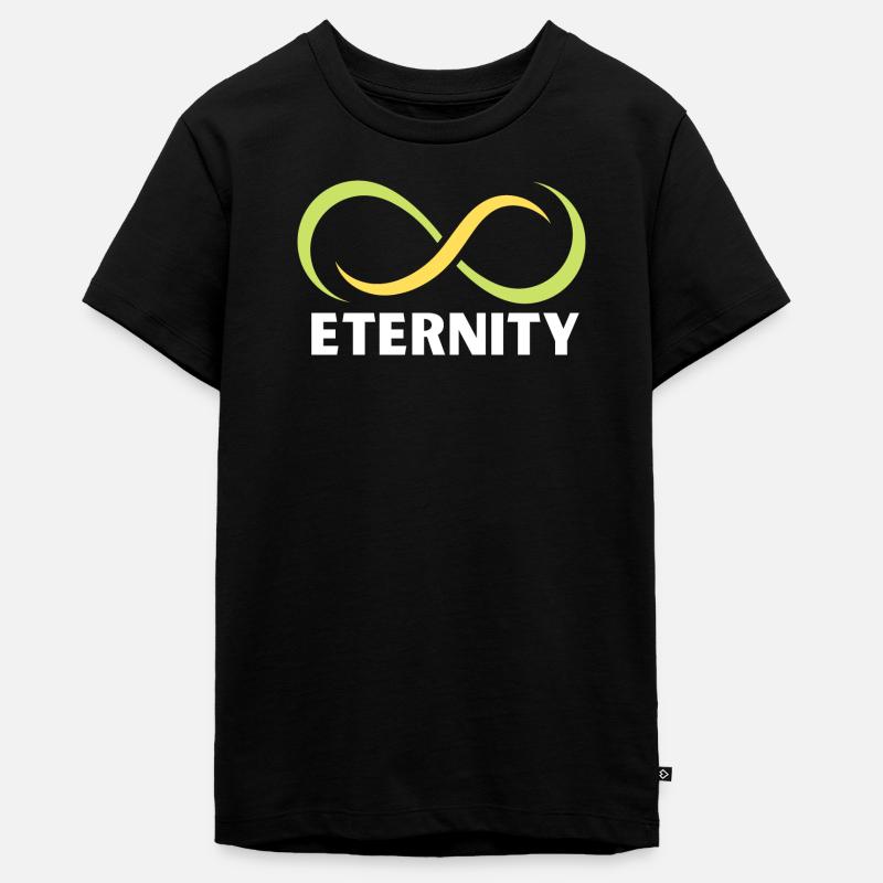 Emblème du ruban de l’infini de l’éternité - T-shirt Premium bio Ado - noir