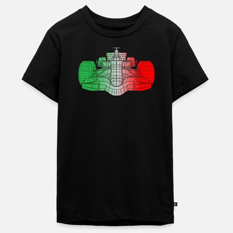 Italie Voitures de course - T-shirt Premium bio Ado - noir