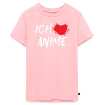 Heart Anime Statement Cartoon Comic Pop Culture - Teenager Premium Organic T-Shirt - rose - Front