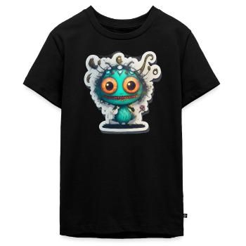 Monsters - Teenager Premium Organic T-Shirt - black - Front - AI Model Teenager Male light (155cm)