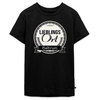 Lieblingsort Baltrum - Teenager Premium Bio T-Shirt - Schwarz - Vorne - AI Model Teenager Male light (155cm)