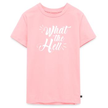what the hell - Teenager Premium Organic T-Shirt - rose - Front