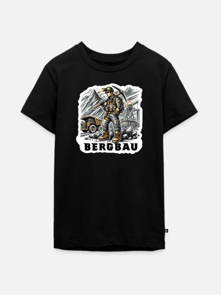 Harte Arbeit im Bergbau - Teenager Premium Bio T-Shirt - Schwarz