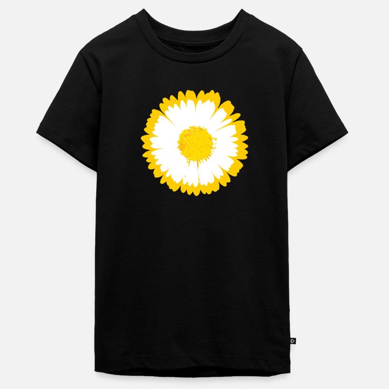 Graphique Daisy Sunburst - T-shirt Premium bio Ado - noir