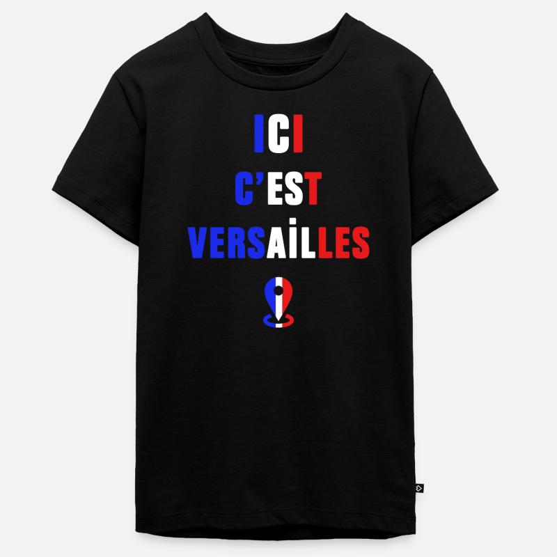 Ici c’est Versailles - T-shirt Premium bio Ado - noir