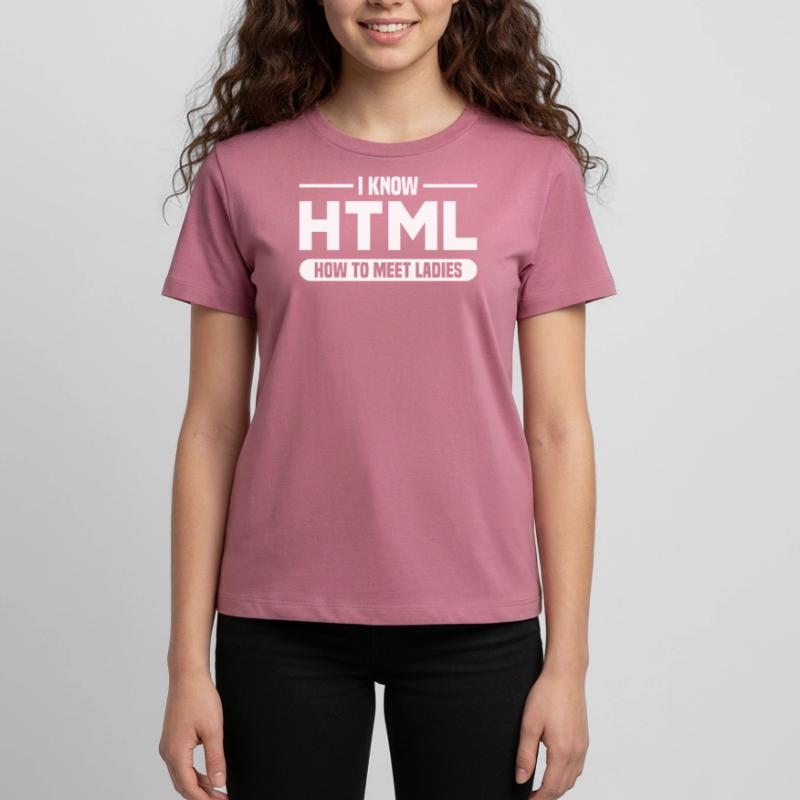 HTML Humor Code Programmierer Spruch Teenager Premium Bio T-Shirt