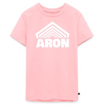 First name Aron - Teenager Premium Organic T-Shirt - rose - Front