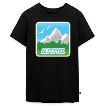 Bergsport Alpspitz - Teenager Premium Bio T-Shirt - Schwarz - Vorne - AI Model Teenager Male light (155cm)
