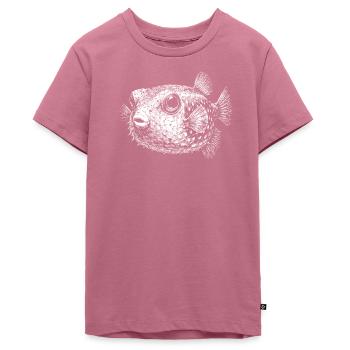 Poisson-globe - T-shirt Premium bio Ado - mauve - Devant - AI Model Teenager Male light (155cm)