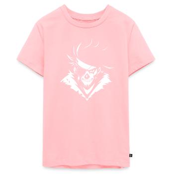 Pirate Skull with Eye Patch – Urban Skull - Teenager Premium Organic T-Shirt - rose - Front