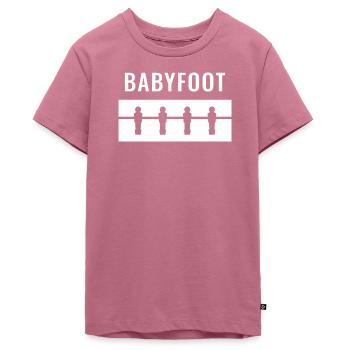 Weißer Tischkicker - Teenager Premium Bio T-Shirt - Mauve - Vorne - AI Model Teenager Male light (155cm)
