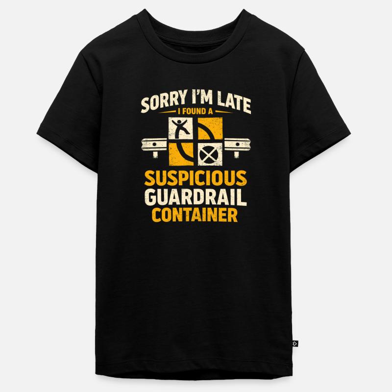 Trop tard à cause du géocaching - T-shirt Premium bio Ado - noir