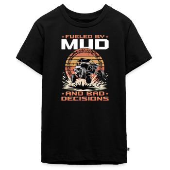 UTV Tout-Terrain 4 Roues Côte à côte - T-shirt Premium bio Ado - noir - Devant - AI Model Teenager Male light (155cm)