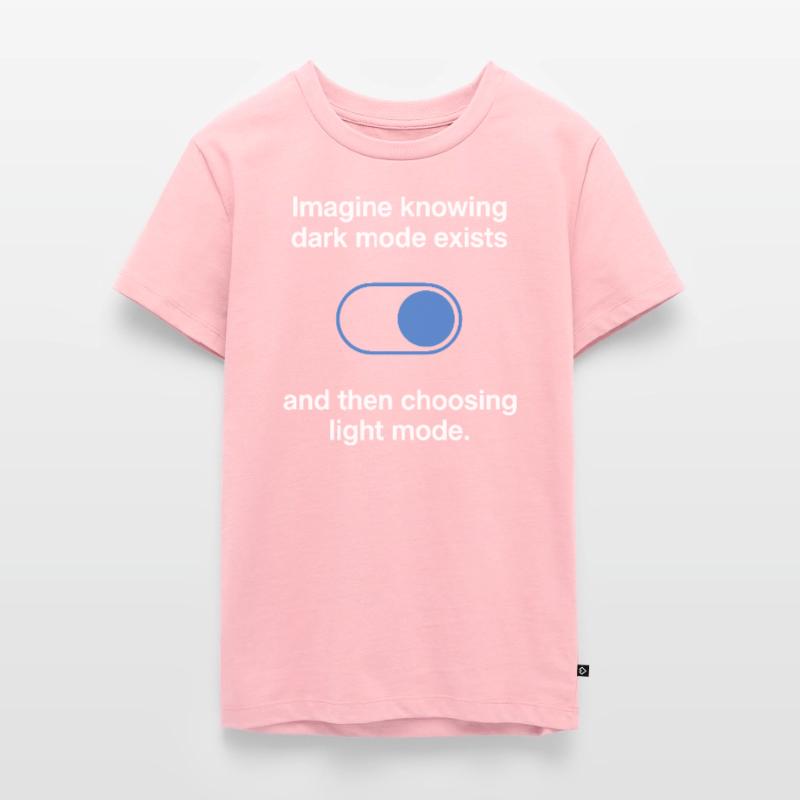 Dark Mode Exists Programmierer IT Nerd Coder Büro Teenager Premium Bio T-Shirt