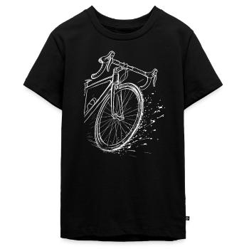 Rennrad - Teenager Premium Bio T-Shirt - Schwarz - Vorne - AI Model Teenager Male light (155cm)