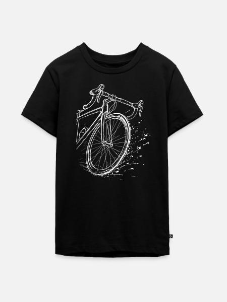 Rennrad - Teenager Premium Bio T-Shirt - Schwarz