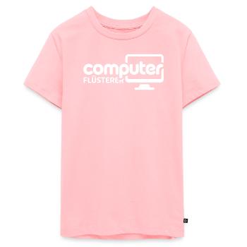 Computer Flüsterer Monitor-Illustration - Teenager Premium Bio T-Shirt - Rosa - Vorne
