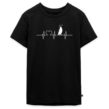 Pinguine Pinguin - Teenager Premium Bio T-Shirt - Schwarz - Vorne - AI Model Teenager Male light (155cm)