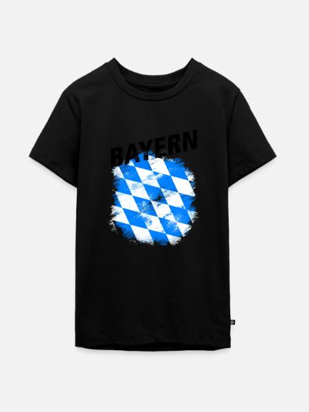 Bayern - Teenager Premium Bio T-Shirt - Schwarz