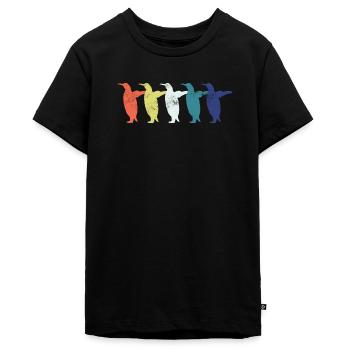 Pinguin Pinguine - Teenager Premium Bio T-Shirt - Schwarz - Vorne - AI Model Teenager Male light (155cm)
