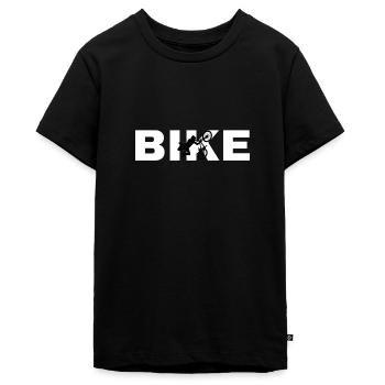 Bike / Biker - Teenager Premium Bio T-Shirt - Schwarz - Vorne - AI Model Teenager Male light (155cm)