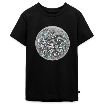 Disco Kugel - Teenager Premium Bio T-Shirt - Schwarz - Vorne - AI Model Teenager Male light (155cm)