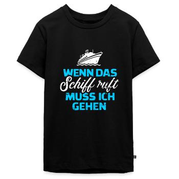Kreuzfahrt - Teenager Premium Bio T-Shirt - Schwarz - Vorne - AI Model Teenager Male light (155cm)