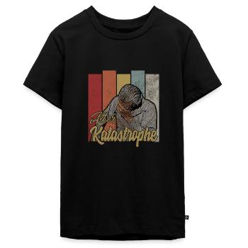 Alter Katastrophe - lustiger Spruch vintage retro - Teenager Premium Bio T-Shirt - Schwarz - Vorne - AI Model Teenager Male light (155cm)