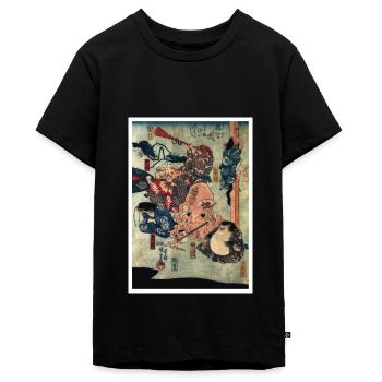 Animal performance - Teenager Premium Organic T-Shirt - black - Front - AI Model Teenager Male light (155cm)